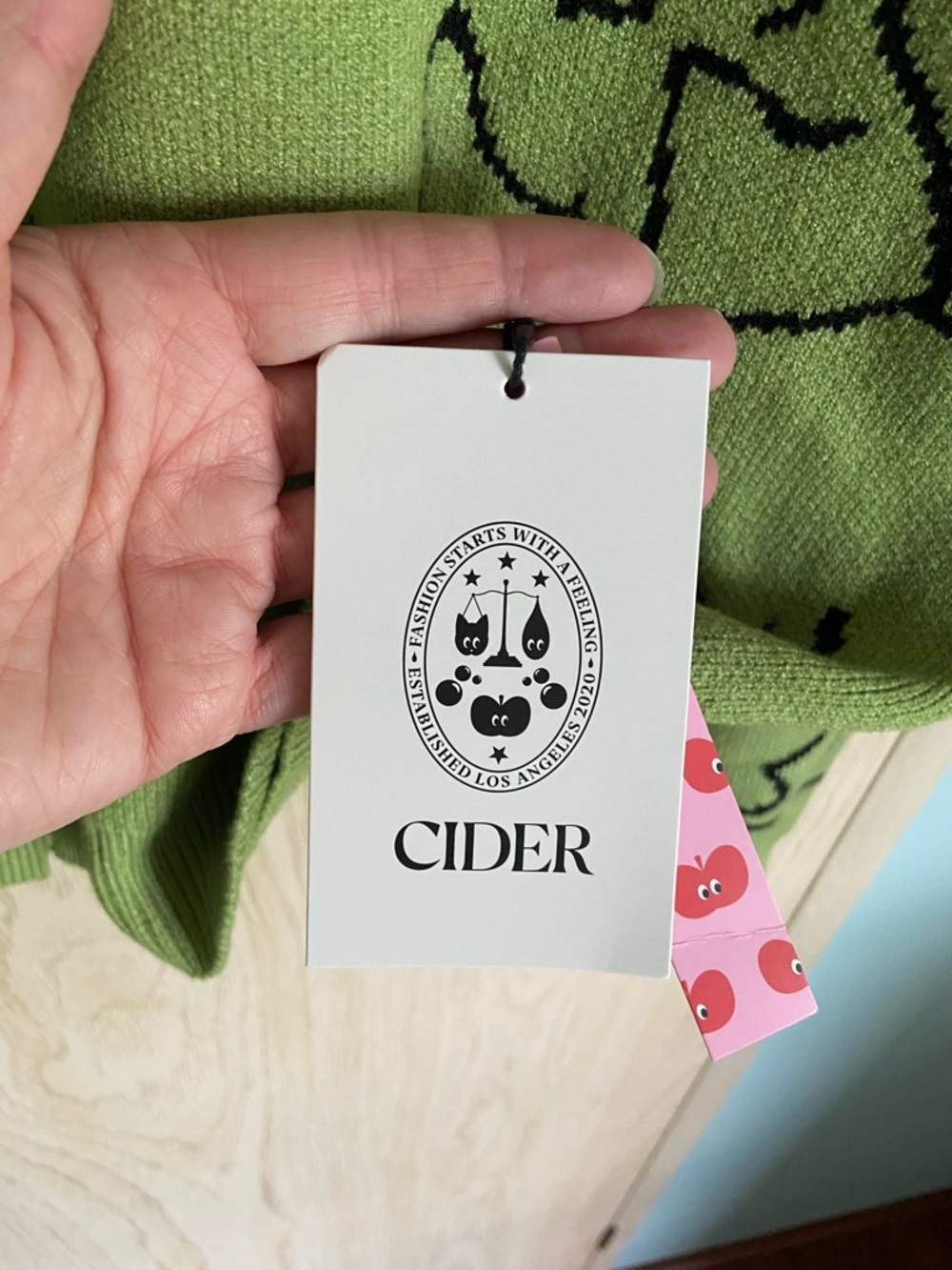 CIDER Adorable Green Dinosaur T-Rex Soft Cardigan NWT XL - Picture 4 of 9